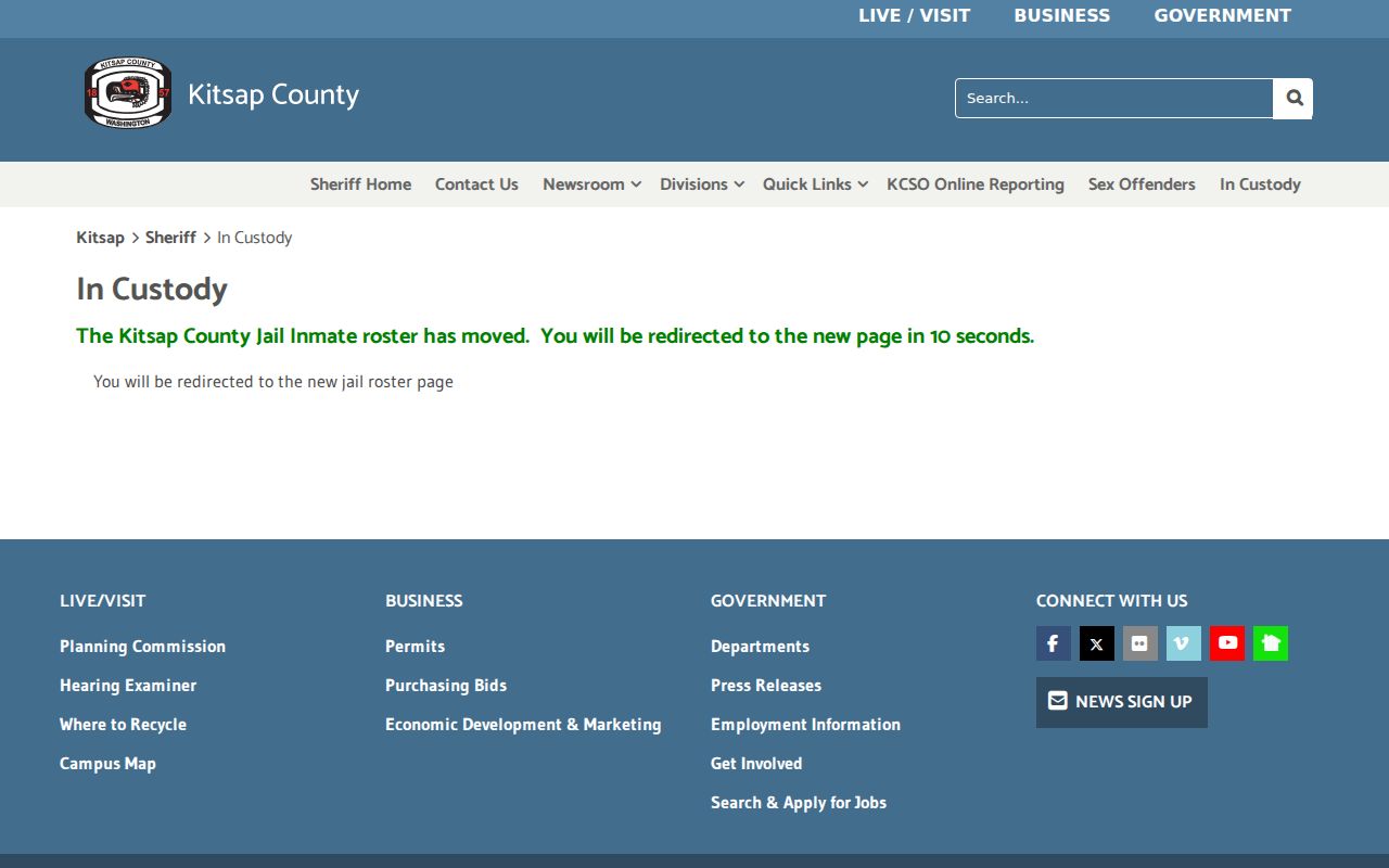 Bremerton people search using the Kitsap in-custody list